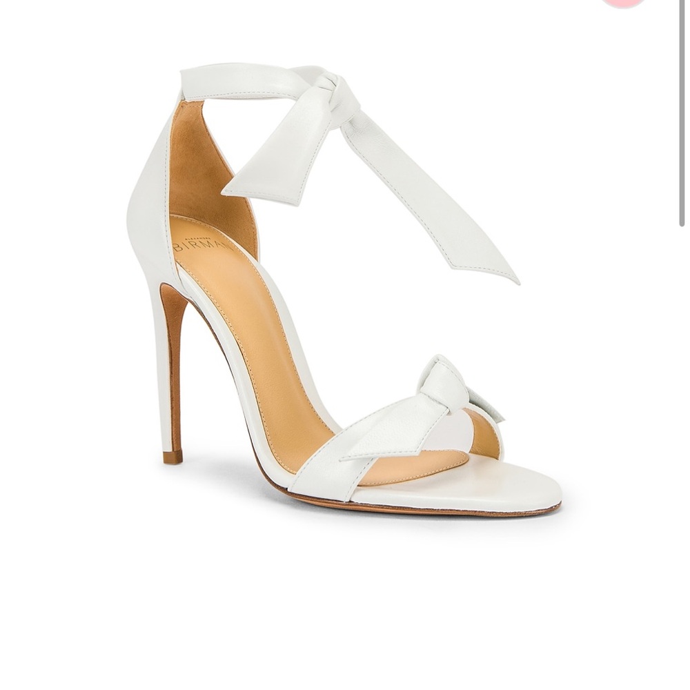 Alexandre Birman white heels - worn once for 3 hours